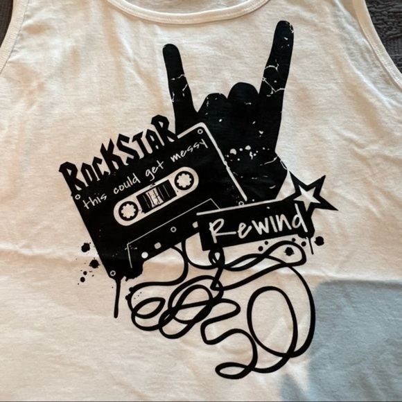 50TH Birthday Rock Star Rewind Tank Tops - Picture 2 of 3